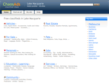 Tablet Screenshot of lakemacquarie.chaosads-australia.com