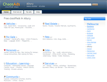 Tablet Screenshot of albury.chaosads-australia.com